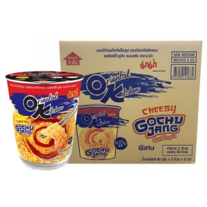 instant-meals-0449 มาม่า ออเรียนทัลคิตเชน บะหมี่ถ้วยกึ่งสําเร็จรูปแบบแห้ง รสชีสซีโกชูจัง 80 ก. x 36