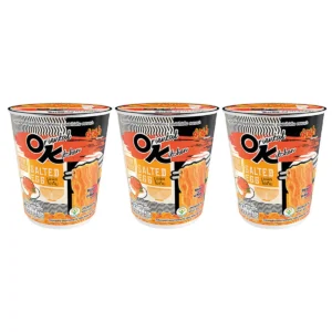 instant-meals-0450 มาม่า ออเรียนทัลคิตเชน บะหมี่ถ้วยกึ่งสําเร็จรูปแบบแห้ง รสผัดไข่เค็ม 80 ก. x 3
