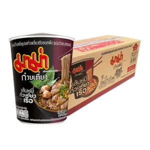 instant-meals-0452 มาม่า เส้นหมี่กึ่งสําเร็จรูป รสก๋วยเตี๋ยวเรือซอสเผ็ด 83 ก. x 36