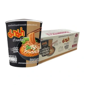 instant-meals-0453 มาม่า เส้นหมี่กึ่งสําเร็จรูป รสไก่คลุกซอสเผ็ด 74 ก. x 36