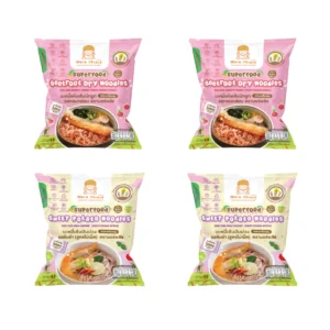instant-meals-0459 มาม่าเด็ก More Please บะหมี่ผักพร้อมเครื่องปรุง ไม่มีผงชูรส โซเดียมต่ํา เด็ก 1 ขวบขึ้นไปทานได้ ผักออร์แกนิค สูตร Healthy แพ็ค4 บีทรูท+ต้มยํา