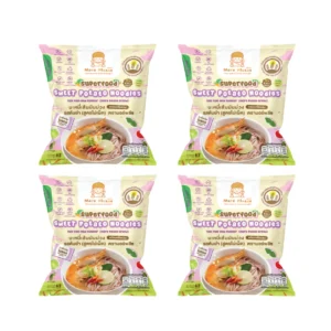 instant-meals-0461 มาม่าเด็ก More Please บะหมี่ผักพร้อมเครื่องปรุง ไม่มีผงชูรส โซเดียมต่ํา เด็ก 1 ขวบขึ้นไปทานได้ ผักออร์แกนิค สูตร Healthy แพ็ค4ห่อ(ต้มยํา)