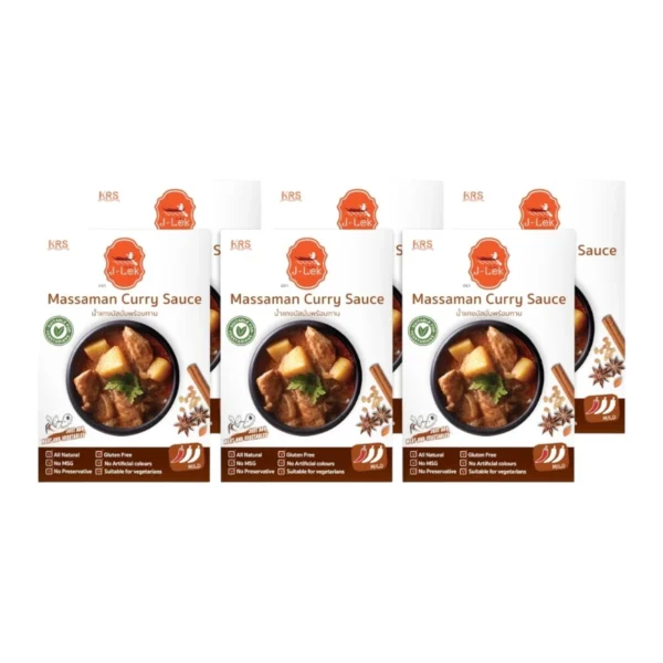 instant-meals-0468 เจ๊เล็ก น้ําแกงมัสมั่นพร้อมทาน ขนาด 250 กรัม แพ็ค 6 ซอง