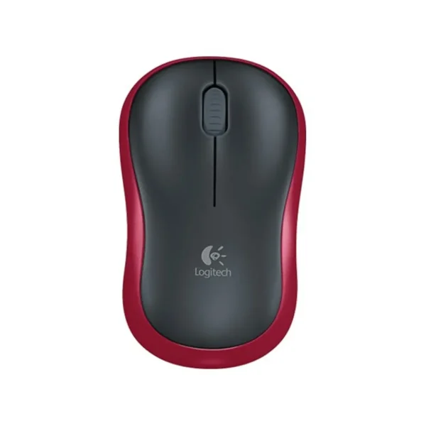 โลจิเทค เมาส์ไร้สาย Wireless Mouse M185 สีแดง