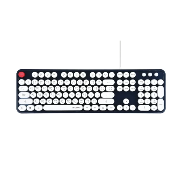 โมฟี่ คีย์บอร์ด Wired Keyboard SWEET K Retro สีน้ําเงินเข้ม