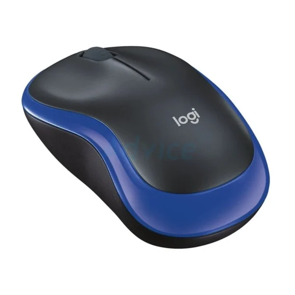 LOGITECH WIRELESS MOUSE M185BL BLACK/BLUE - A0046215