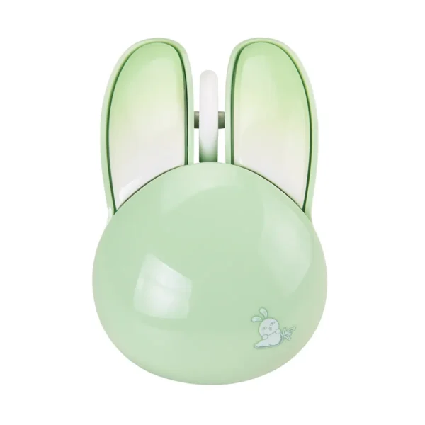 โมฟี่ เมาส์ไร้สาย Wireless Mouse RABBIT สีเขียว