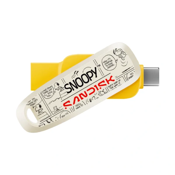 แซนดิสก์ x สนูปปี้ แฟลชไดร์ฟ Phone Drive ความจุ 64GB USB 3.2 Gen 1 สีเหลือง