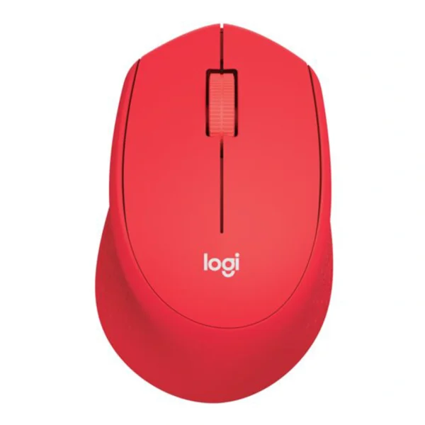 LOGITECH WIRELESS MOUSE (เมาส์ไร้สาย) M331 WIRELESS SILENT PLUS (RED)