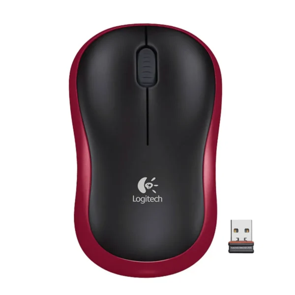 LOGITECH WIRELESS MOUSE (เมาส์ไร้สาย) M185 WIRELESS (RED)