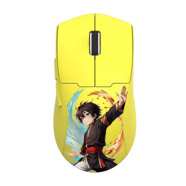 WIRELESS MOUSE (เมาส์ไร้สาย) REDRAGON K1NG MAX M918 PRO - YELLOW