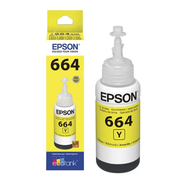 EPSON INK (หมึกสําหรับเครื่องพิมพ์) 664 (YELLOW) T664400 70 ML FOR L100/L200