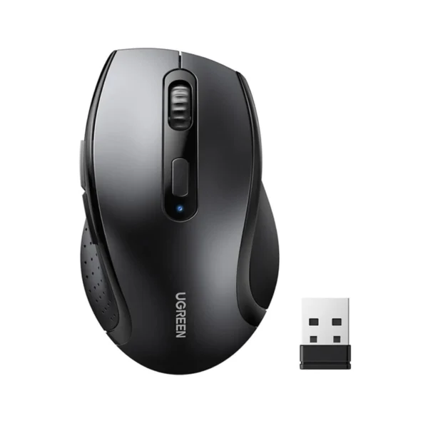 ยูกรีน เมาส์ไร้สาย 45012 Ergonomic Contoured-Shape Design สีดํา