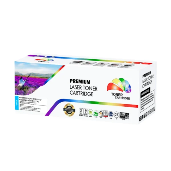 PREMIUM ตลับหมึกพิมพ์ HP (202A) CF501A/Canon 054 สีฟ้า