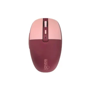 SIGNO BM-193P เมาส์ไร้สาย Wireless Mouse 800-1,600 DPI คลิ๊กไม่มีเสียง มีแบตฯในตัว เชื่อมต่อได้ 2 ระบบ Bluetooth & 2.4G สีชมพู