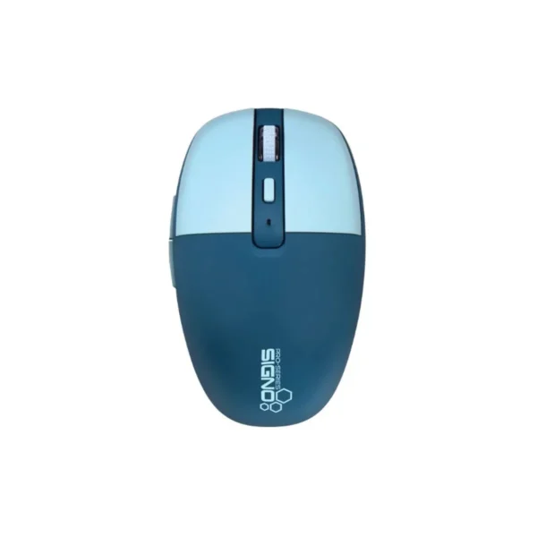 SIGNO BM-193B เมาส์ไร้สาย Wireless Mouse 800-1,600 DPI คลิ๊กไม่มีเสียง มีแบตฯในตัว เชื่อมต่อได้ 2 ระบบ Bluetooth & 2.4G สีฟ้า