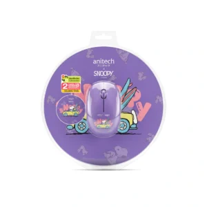 it-gadget-15000-1066 Anitech X Snoopy4 ชุดคอมโบเซ็ตเม้าส์ไร้สาย+แผ่นรองเม้าส์ SNP-WMP01-PU