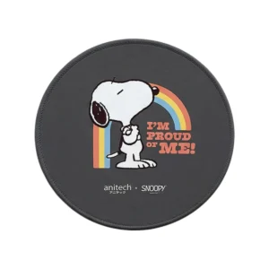 it-gadget-15000-1067 Anitech X Snoopy4 Mouse Pad รุ่น SNP-MP011-BK แผ่นรองเมาส์ผิวเรียบ ฐานยางกันลื่น