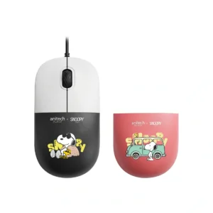 Anitech X Snoopy4 เม้าส์มีสาย คลิกเงียบ SNP-A552-WH