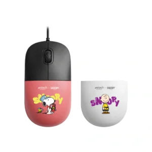 Anitech X Snoopy4 เม้าส์มีสาย คลิกเงียบ SNP-A552-BK