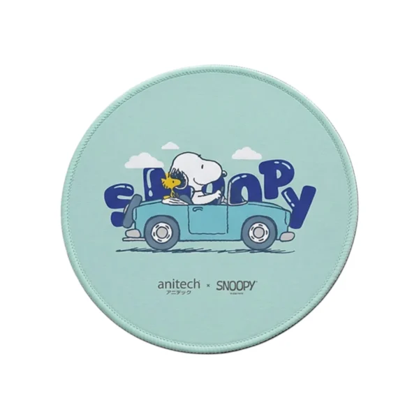 Anitech X Snoopy4 Mouse Pad รุ่น SNP-MP011-BL แผ่นรองเมาส์ผิวเรียบ ฐานยางกันลื่น