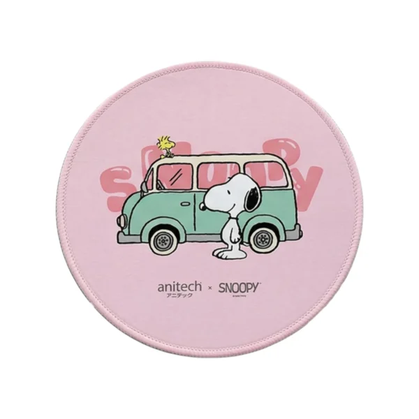 Anitech X Snoopy4 Mouse Pad รุ่น SNP-MP011-PI แผ่นรองเมาส์ผิวเรียบ ฐานยางกันลื่น