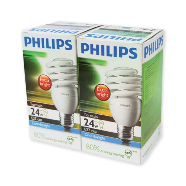 lighting-power-032 ฟิลิปส์ หลอดไฟขั้ว E27 ทอร์นาโด 24 วัตต์ แสงขาว x 2