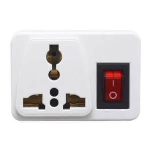 lighting-power-034 โตชิโน ปลั๊กแปลง 2 ขาแบน รุ่น CO-6S UNIVERSAL