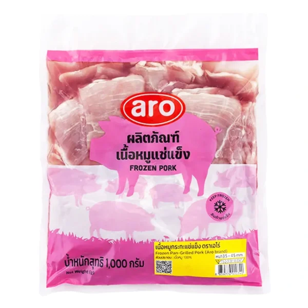 meat-poultry-0062 เอโร่ เนื้อหมูกระทะแช่แข็ง 1 กก.