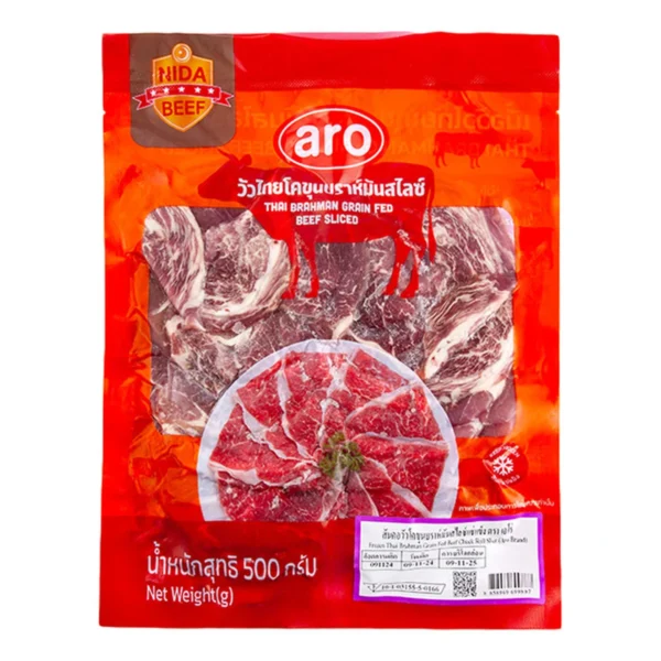 meat-poultry-0109 เอโร่xนิดา สันคอสไลซ์แช่แข็ง 500 ก.