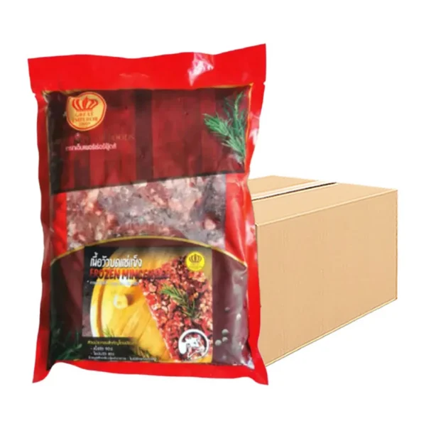 meat-poultry-0128 เกรทเอ็มเพอร์เร่อร์ฟู้ดส์ เนื้อวัวบดแช่แข็ง 1 ลัง (1 กก. x 10)