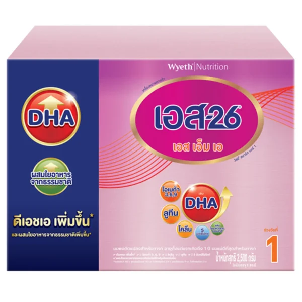 เอส-26 เอสเอ็มเอ นมผงดัดแปลงสําหรับทารก 2.5 กก.