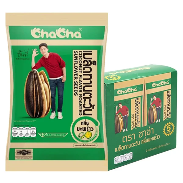 nuts-whole-grains-0002 ชาช่า เมล็ดทานตะวัน รสมะพร้าว 15 ก. 12 ซอง