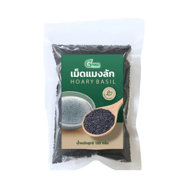 nuts-whole-grains-0033 Dr.Green เม็ดแมงลัก เกรด A แมงลักไทย 120 กรัม (Lemon Basil Seed 120 g.)