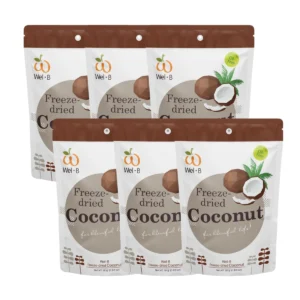 Wel-B Freeze-dried Coconut 30g. (มะพร้าวกรอบ 30 กรัม) (แพ็ค 6 ซอง)-ขนม ขนมเด็ก ขนมเพื่อสุขภาพ