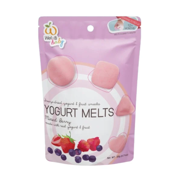 nuts-whole-grains-0084 Wel-B Yogurt Melts Mixed Berry 20g.(โยเกิร์ตกรอบ มิกซ์เบอร์รี่ 20 กรัม) (แพ็ค 6 ซอง)