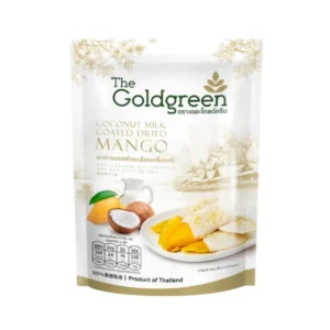 [ซองเดี่ยว] The Goldgreen - มะม่วงเคลือบครีมกะทิ MANGO COATED COCONUT MILK 100 กรัม