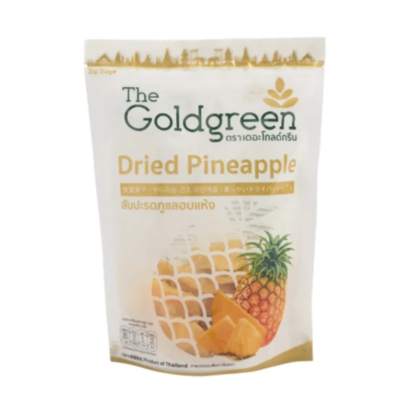 [ซองเดี่ยว] The Goldgreen - สับปะรดภูแลอบแห้ง DRIED PINEAPPLE 100 กรัม
