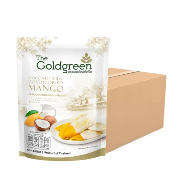 [แพคโปร10] The Goldgreen - มะม่วงเคลือบครีมกะทิ MANGO COATED COCONUT MILK 100 กรัม