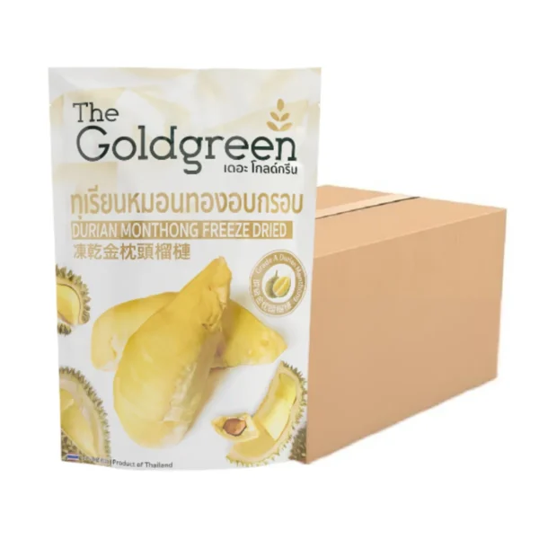 [แพคโปร20] The Goldgreen - ทุเรียนหมอนทองอบกรอบ DURIAN MONTHONG FREEZE DRIED 78 กรัม