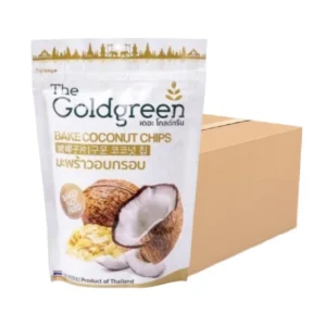 [แพคโปร20] The Goldgreen - มะพร้าวอบกรอบ BAKE COCONUT CHIPS 50 กรัม