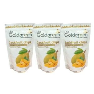 [แพคโปร3] The Goldgreen - ขนุนอบกรอบ JACKFRUIT CHIPS 100 กรัม