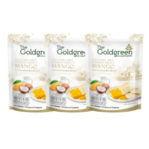 [แพคโปร3] The Goldgreen - มะม่วงเคลือบครีมกะทิ MANGO COATED COCONUT MILK 100 กรัม
