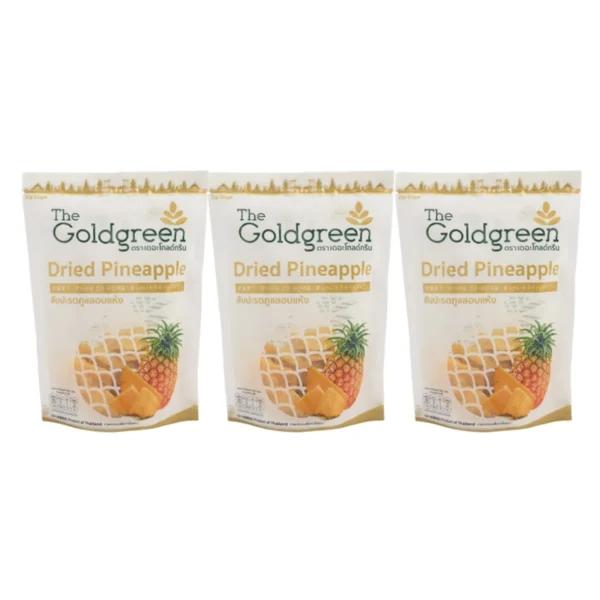 [แพคโปร3] The Goldgreen - สับปะรดภูแลอบแห้ง DRIED PINEAPPLE 100 กรัม