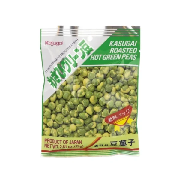 nuts-whole-grains-0122 คาสุไก ถั่วลันเตาอบกรอบเคลือบวาซาบิ จากญี่ปุ่น 67 กรัม Kasugai Roasted Hot Greenpeas 67 g.