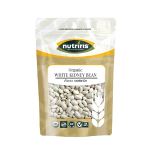 nuts-whole-grains-0169 ถั่วขาว ออร์แกนิค 300 กรัม ( White Kidney Bean ) Nutriris Brand