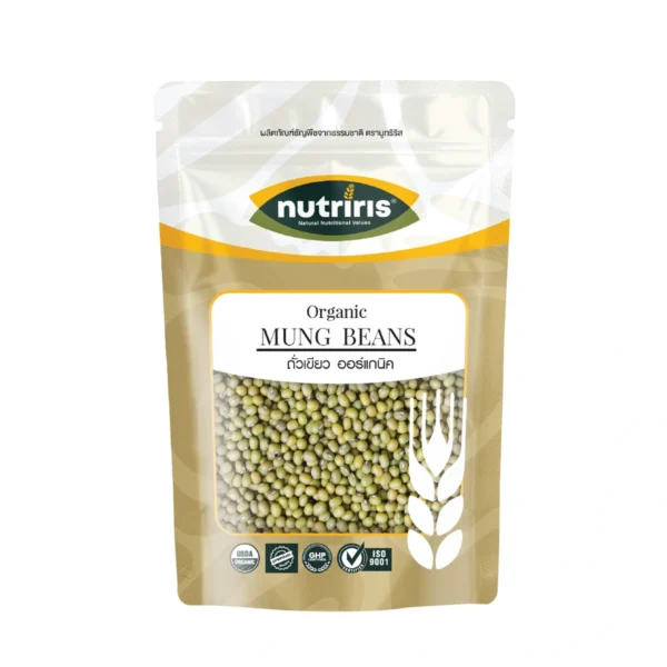ถั่วเขียว ออร์แกนิค 400 กรัม  (Organic Mung Beans) NUTRIRIS Brand