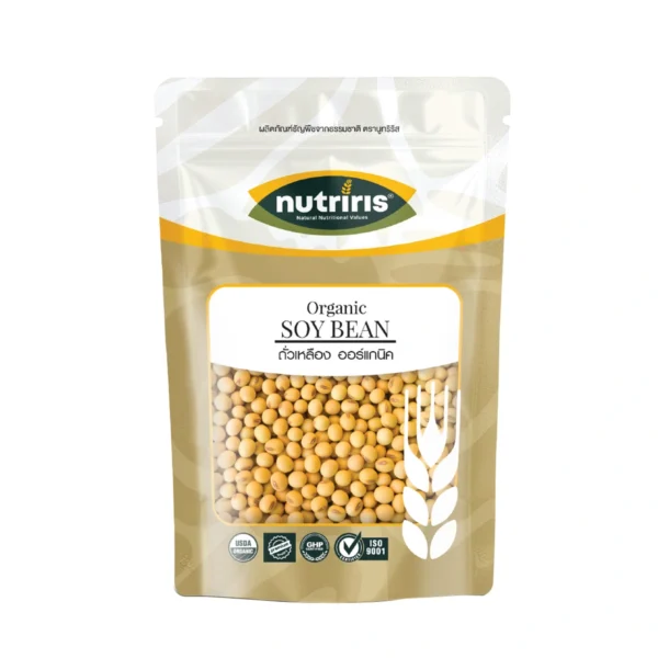 nuts-whole-grains-0194 ถั่วเหลือง ออร์แกนิค 350 กรัม (Organic Soybean) NUTRIRIS Brand