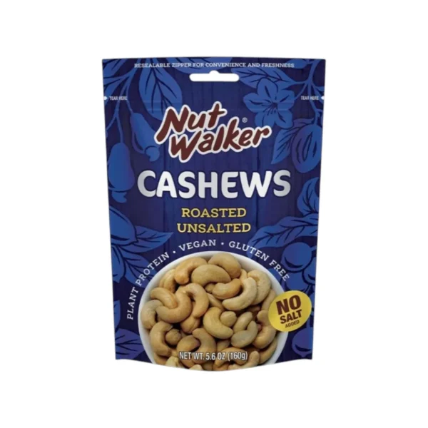 nuts-whole-grains-0204 นัท วอล์คเกอร์ มะม่วงหิมพานต์อบกรอบ 160 ก. Nut walker Roasted Unsalted Cashew Nuts 160 g.
