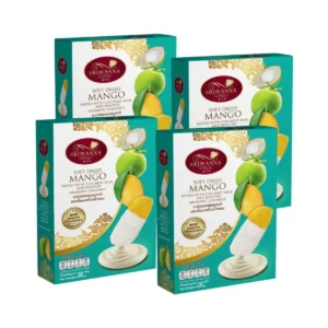 nuts-whole-grains-0225 ศรีวรรณา Set มะม่วงอบนุ่มชุบกะทิและเนื้อมะพร้าวน้ําหอม 100 กรัม แพ็ค 4